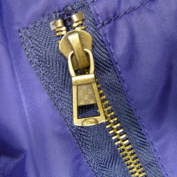 Vintage Bomber Flight Jacket XL Navy Mid Weight Full Zip Removable USA Patch - Picture 5 of 10